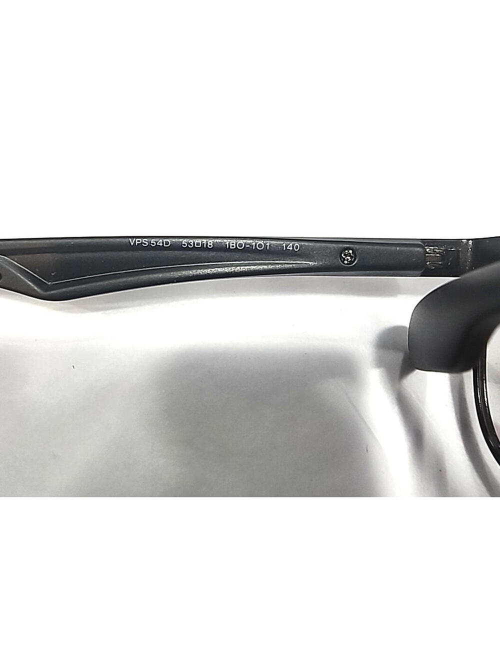 PRADA VPS54D IBO 101 Black Rectangle Eyeglasses 53-18 140 Case Cloth - Picture 6 of 10